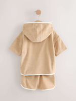 Пончо и шорты в комплекте для мальчика Next E92-312, Песочный