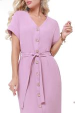 Длинное сиреневое платье с разрезами DStrend (Акция)