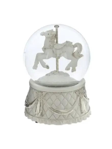 821036 Фигурка в стекл. шаре "Карусель" муз. 10*10*14