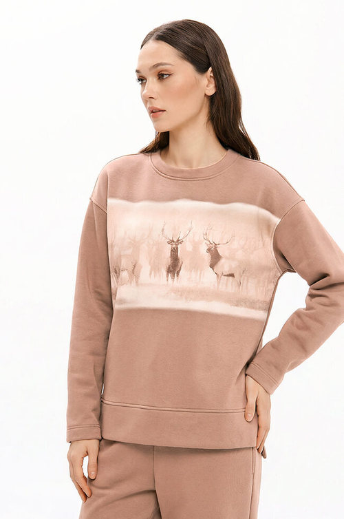 23421 Свитшот женский (капучино)