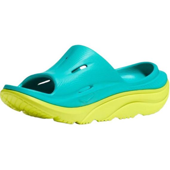 Hoka One One Ora Recovery Slide 3 'Blue Yellow'