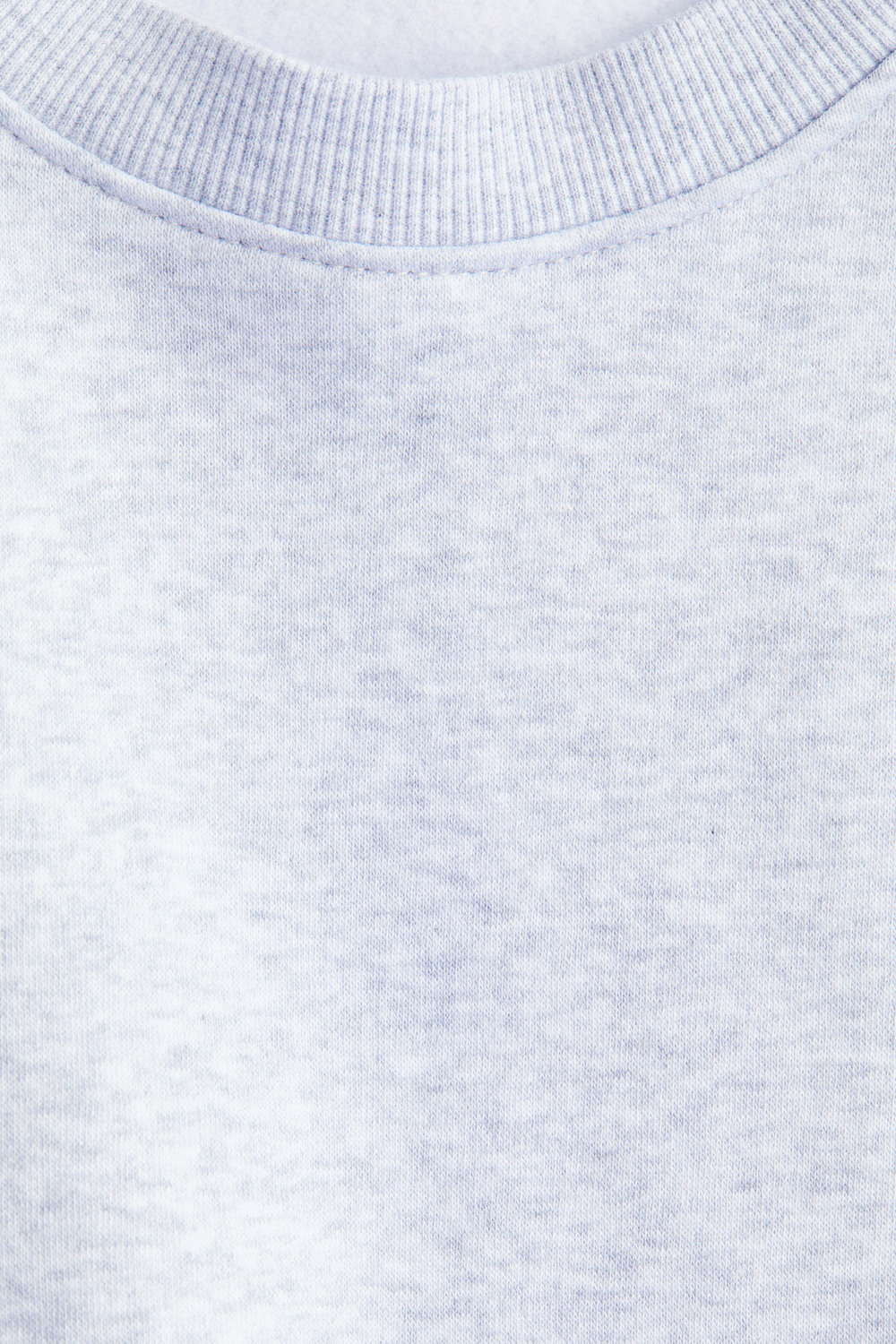 H&M Толстовка с круглым вырезом, светло-серый меланж