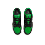 Кроссовки Air Jordan 1 Low Black and Lucky Green