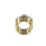Футорка латунь никель Ду 32х25 (1 1/4"х1") НР/ВР 9024 ГОСТ 32585-2013 Aquasfera 9024-07