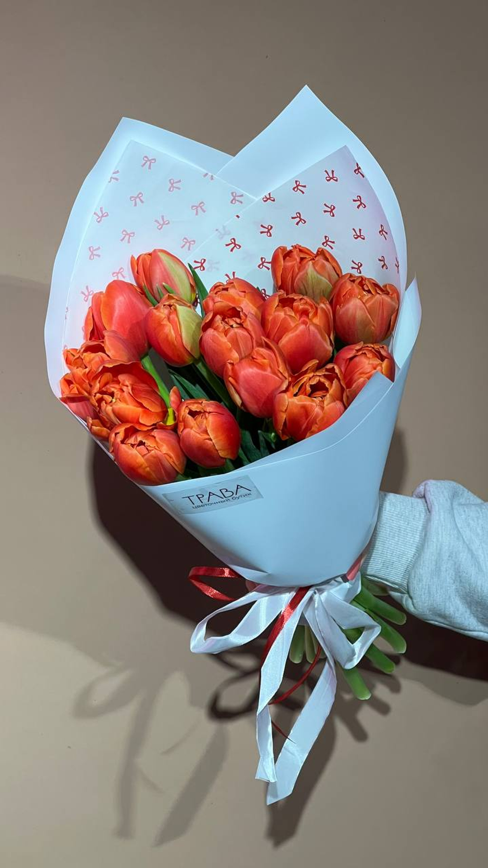 Букет "Яркая весна", Тюльпаны 15шт