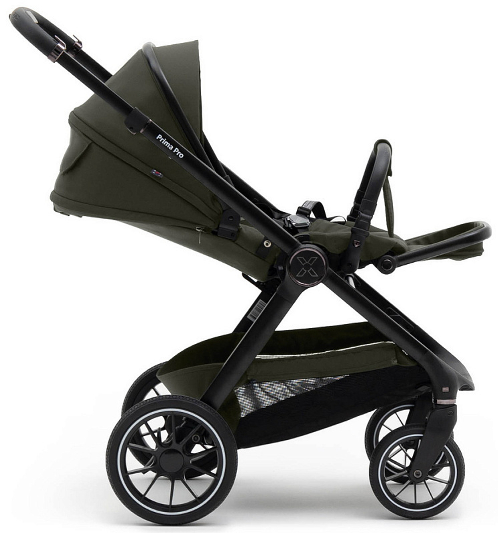 Коляска Agex Prima Pro 3 в 1 с автокреслом i-Safe Black APF664 Green (Зеленый)