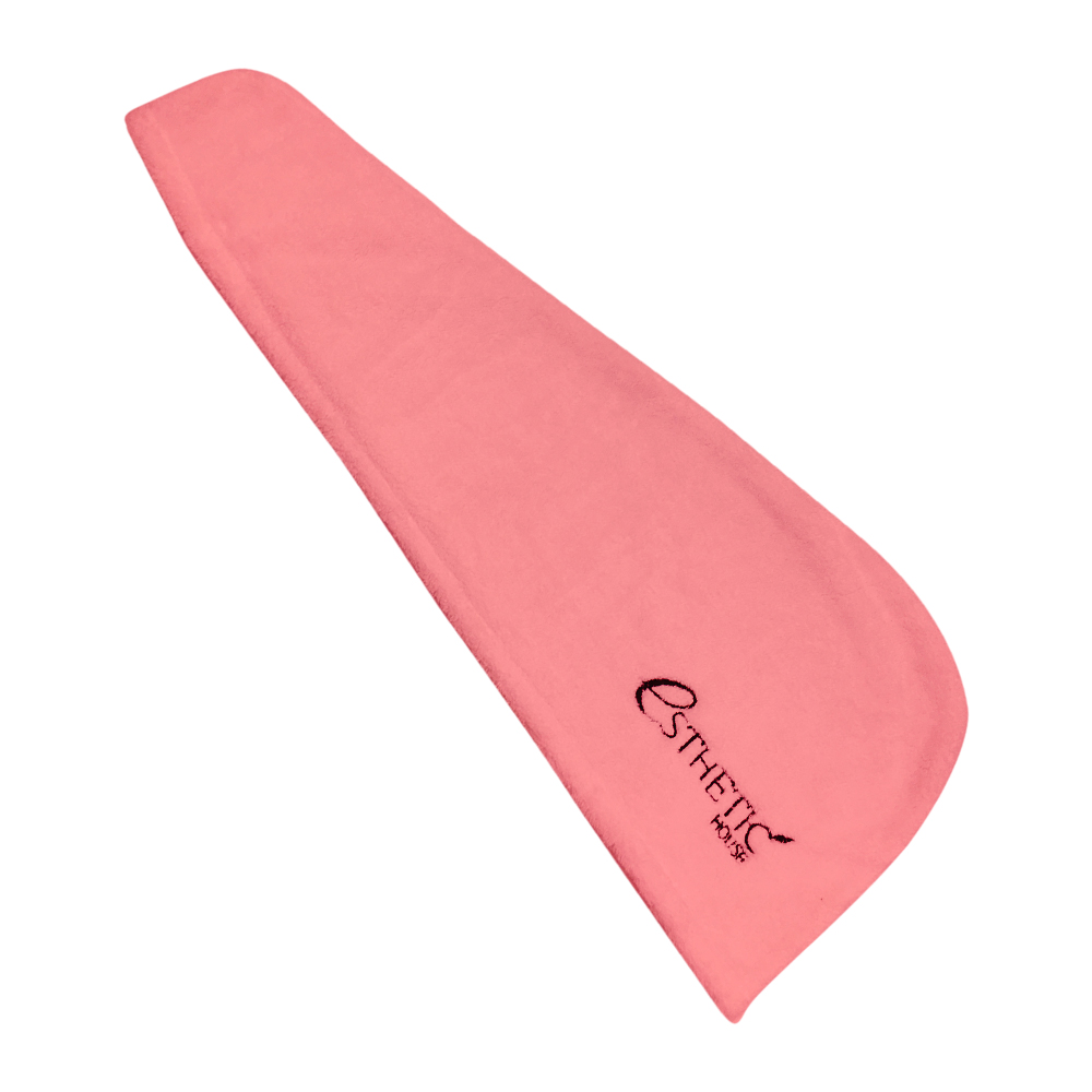 Впитывающее полотенце-тюрбан для волос - розовое Esthetic House Super Absorbent Hair Towel
