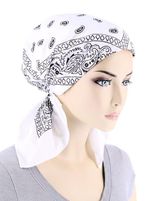 Бандана белая на голову фото