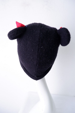 Шапка с ушками и бантиками