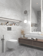 Staro Luna Rossa Imperial White Carving Satin 60x120