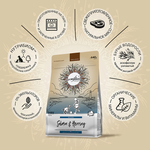 Сухой корм CRAFTIA NATURA для щенков средних и крупных пород из лосося и сельди 640 г