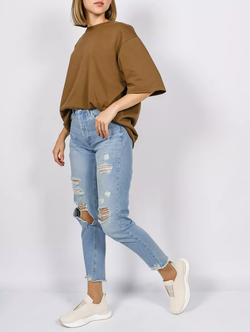 Кроссовки эко. кожа (36-41)р. / шт. FA-1021/BEIGE
