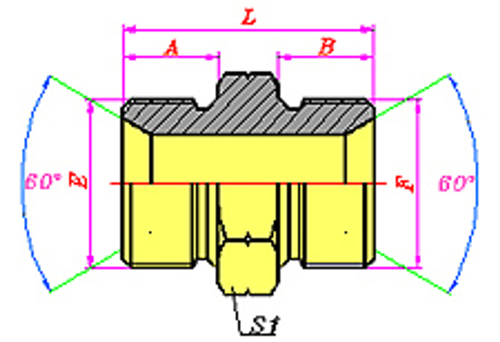 Соединение P BSP 3/8 - BSP 3/8
