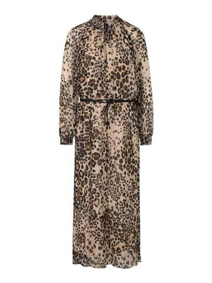 Marc Cain Платье из вискозы с акцентом на талии