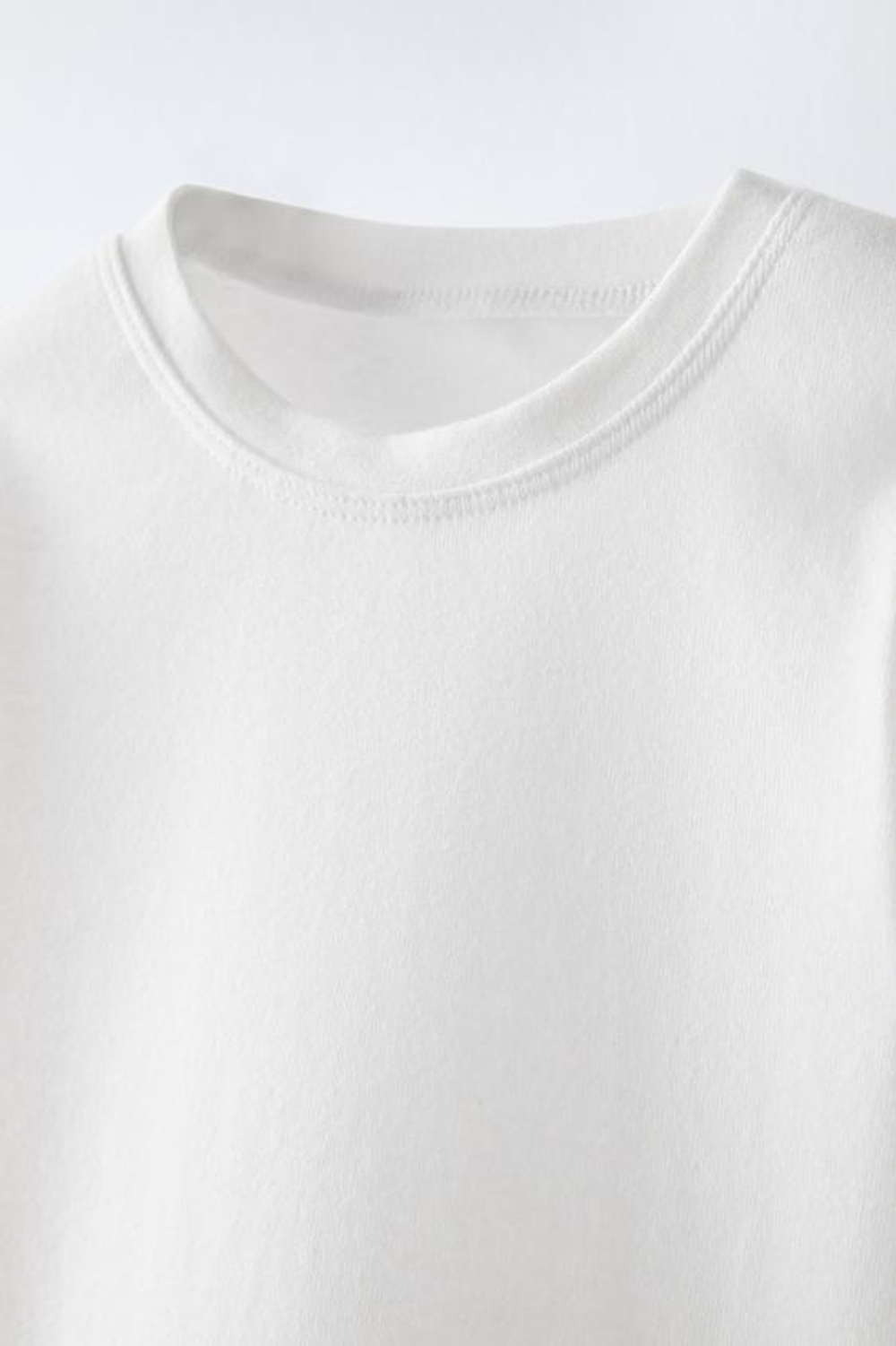 ZARA НАБОР ИЗ ТРЕХ ФУТБОЛОК, БЕЛЫЙ