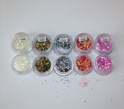 Кои (рыбья чешуя) для дизайна ногтей, розовые