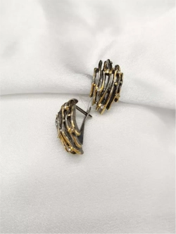 Ювелирные серьги серебро с фианитами