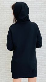 Толстовка-туника МС-1017 (чёрный)