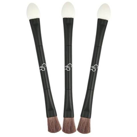 Набор двусторонних кистей для теней Golden Rose DOUBLE ENDED EYESHADOW BRUSH (3 шт)