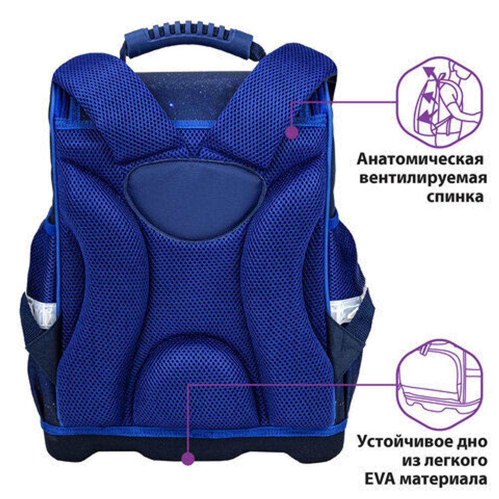 Ранец ЮНЛАНДИЯ WISE для начальной школы, "Space explorer", 270588