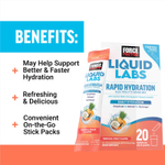 Force Factor, Liquid Labs, тропические фрукты, 20 пакетиков в стиках по 7 г (0,25 унции)
