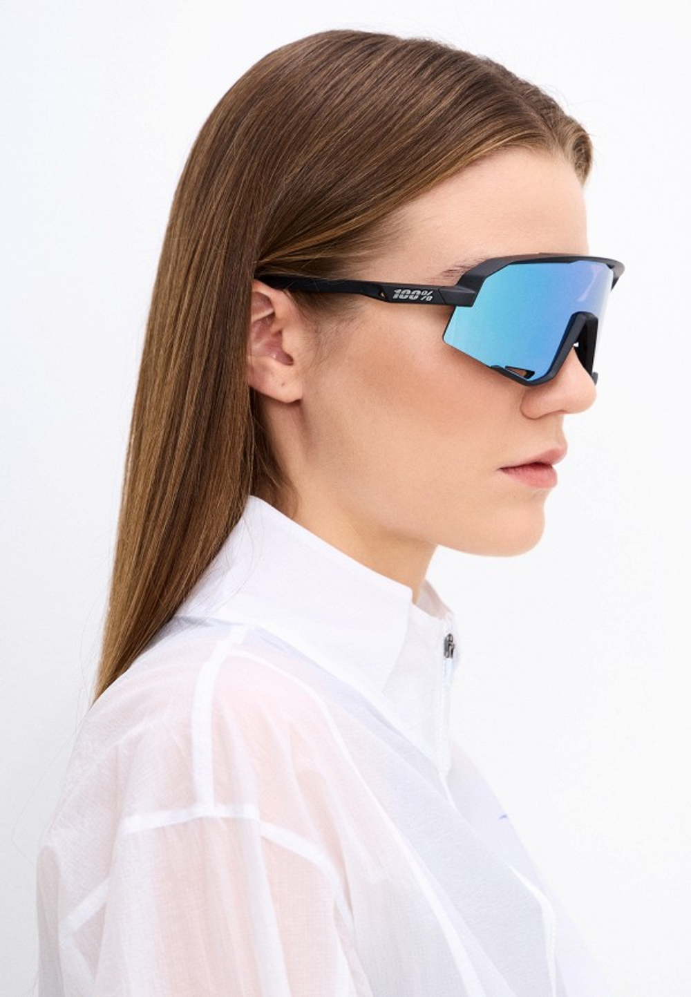 Спортивные очки 100% Slendale / Matte Black / HiPER Blue Multilayer Mirror