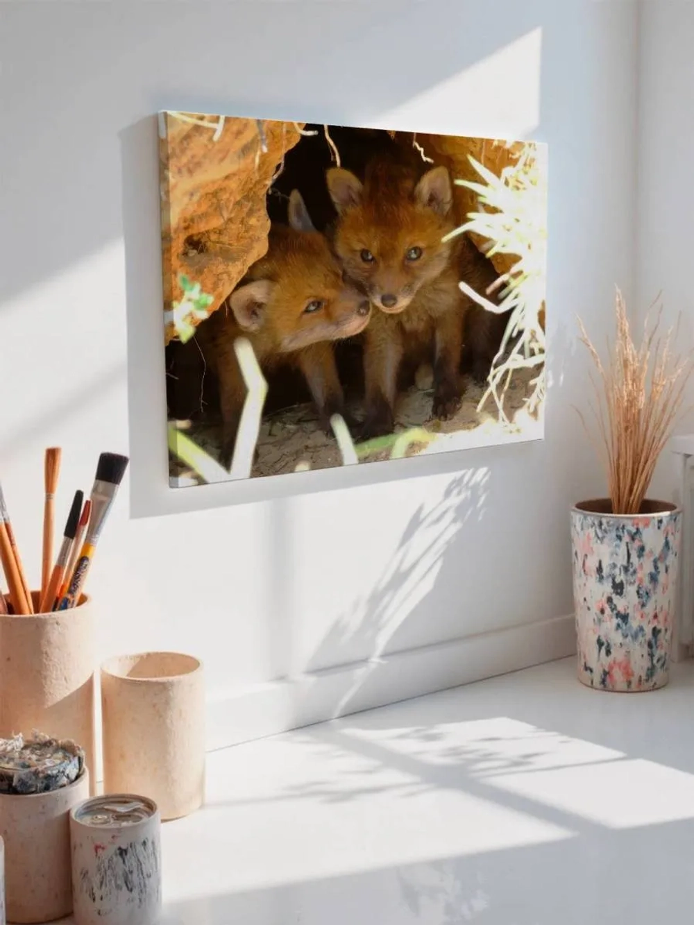Картина на стену 40 X 50 Лисята