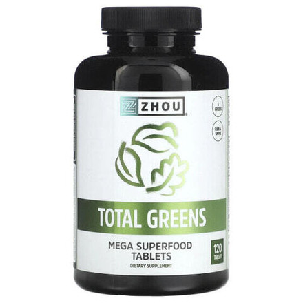 Суперфуды Zhou Nutrition, Total Greens, 120 таблеток