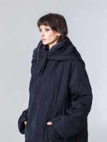 Утепленный платок "Косынка". Черный