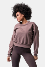 Худи LOOSE FIT SWEATSHIRT "FEELING GOOD" 420 Коричневая