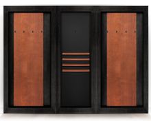 Киевница современная ясень мдф/шпон на 8 киев  (black-wood,Манчестер 70 yellow green)