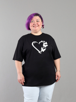 Футболка оверсайз с принтом длинная6