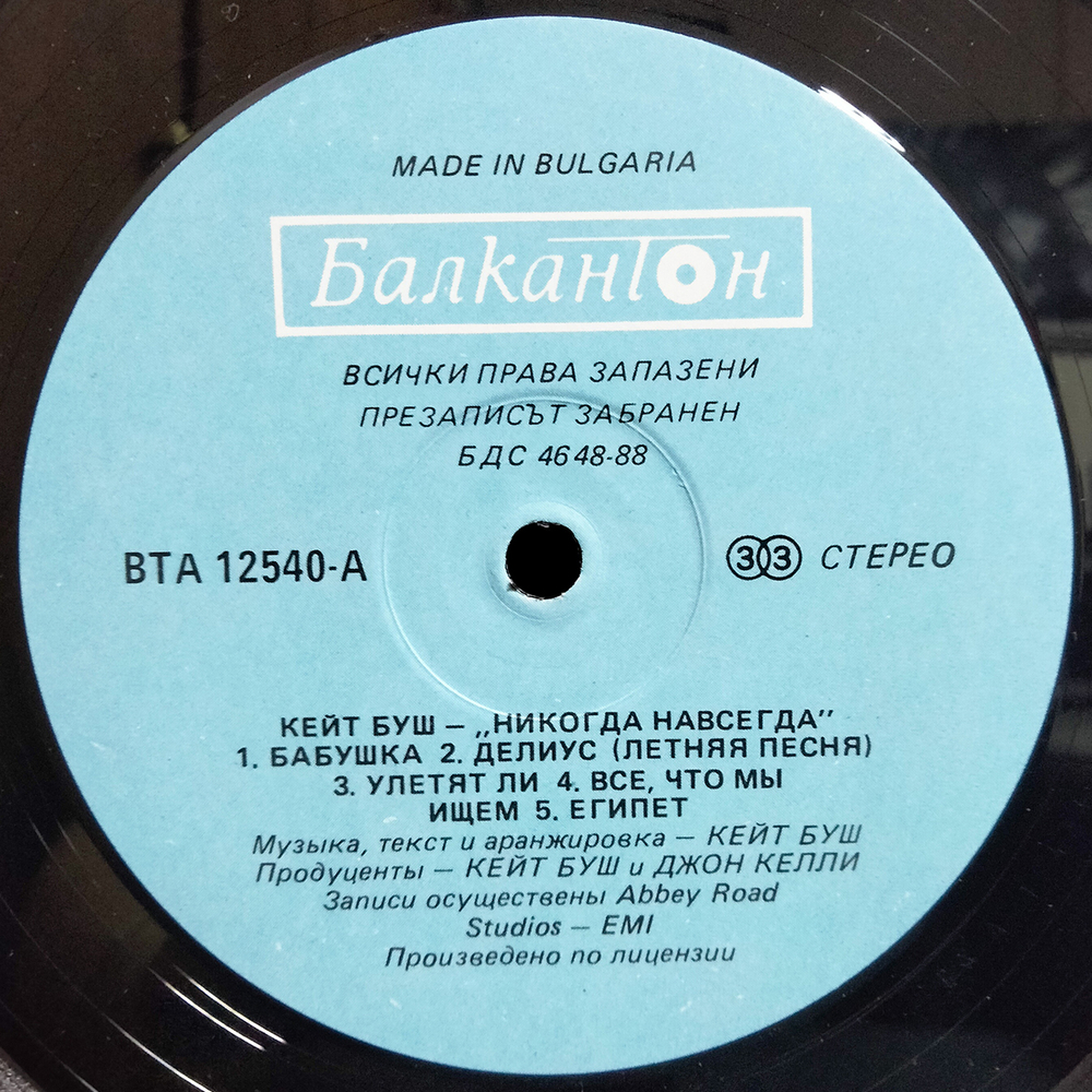 Kate Bush / Never For Ever (LP)