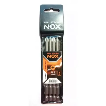 Бита PH 2х110мм 4шт ПВХ NOX COREBIT 335110-4