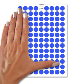 Светло-синие виниловые наклейки для упаковки и маркировки Policomprint M20, 12 мм. 234 шт.