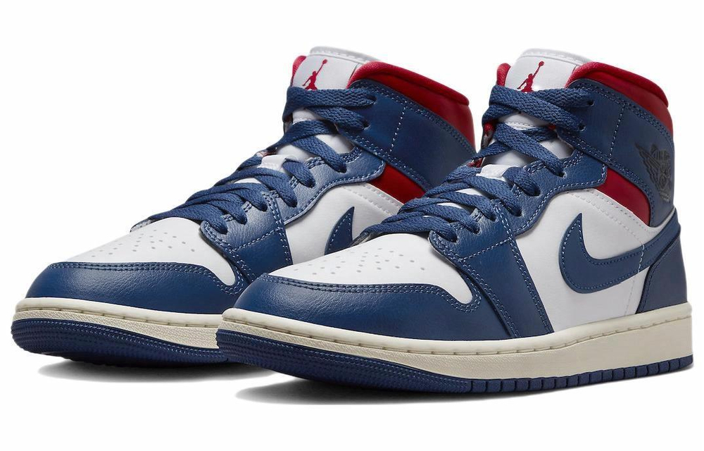 Кроссовки Jordan Air Jordan 1 Mid "French Blue" (Женская размерная сетка)