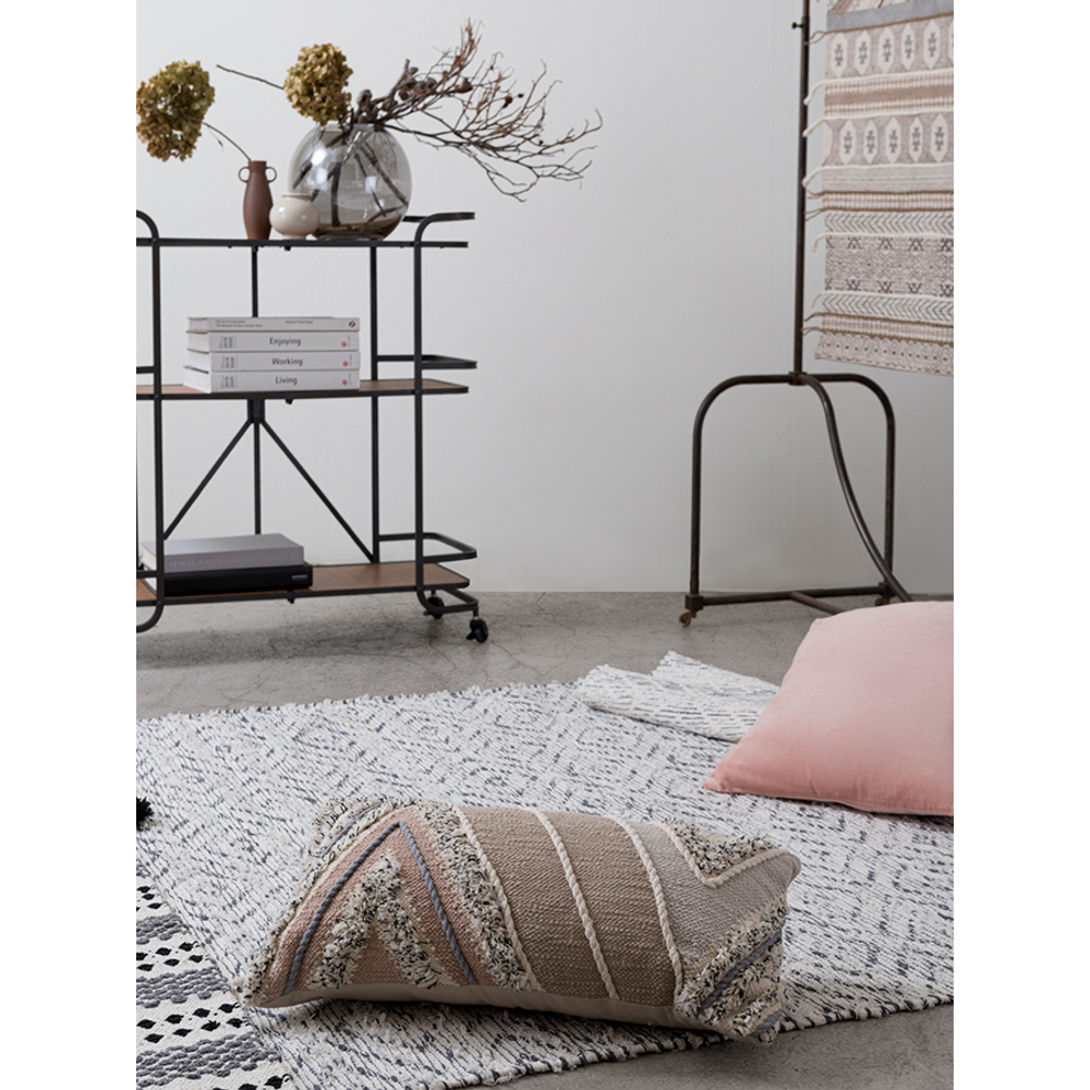 Подушка декоративная с кантом и бахромой из коллекции ethnic, 30х60 см