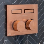 Термостат Gessi HI-FI, до 2-х функций одновременно, встраиваемый, цвет Copper Brushed PVD