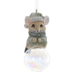 GAEM Фигурка декоративная подвесная "Мышонок", L4 W4 H9 см, 2в.