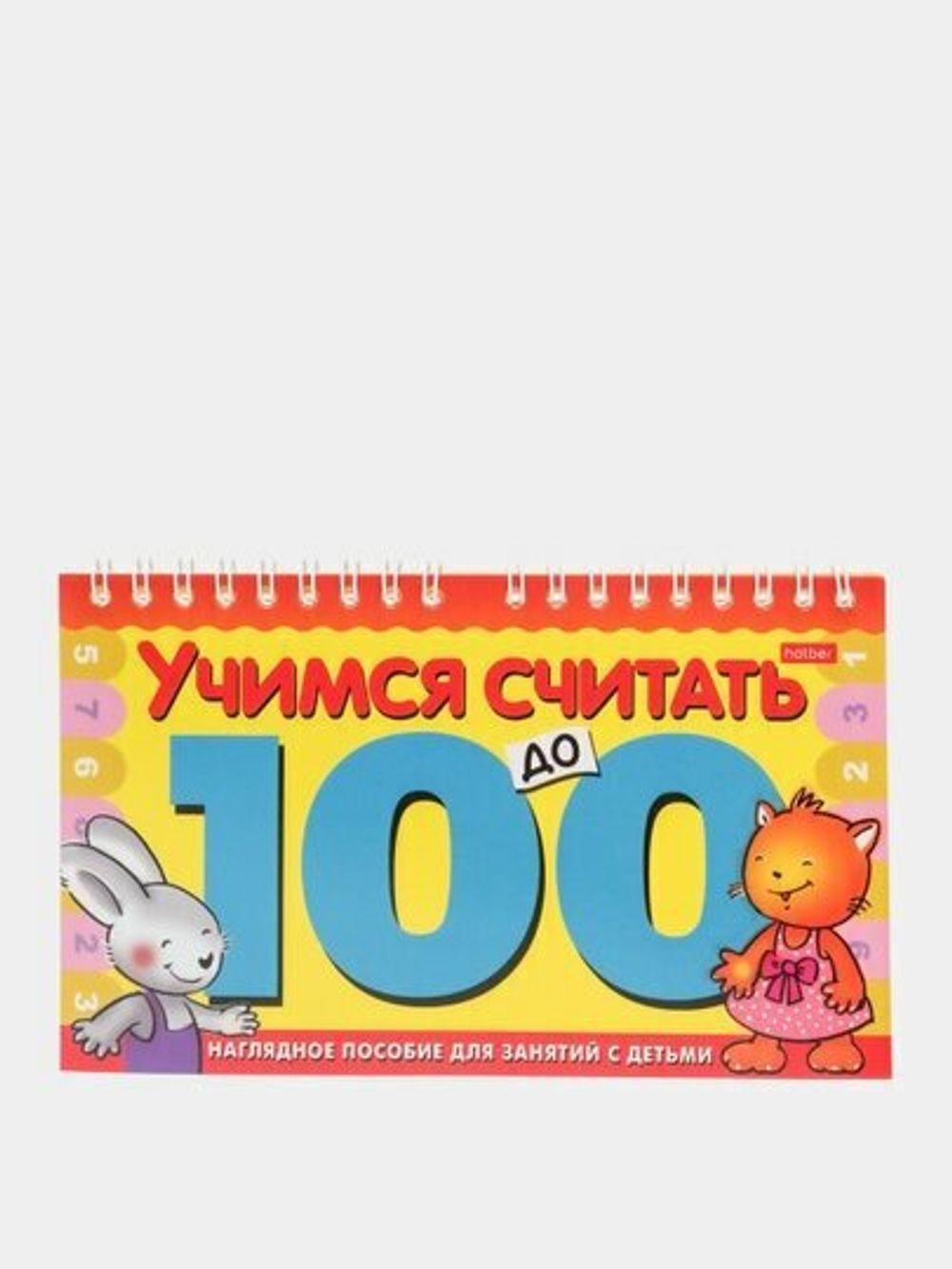 Игра обучающая А5, "Счёт до 100", гребень, 10 л., HATBER, 10ИК5гр 06149, R003160