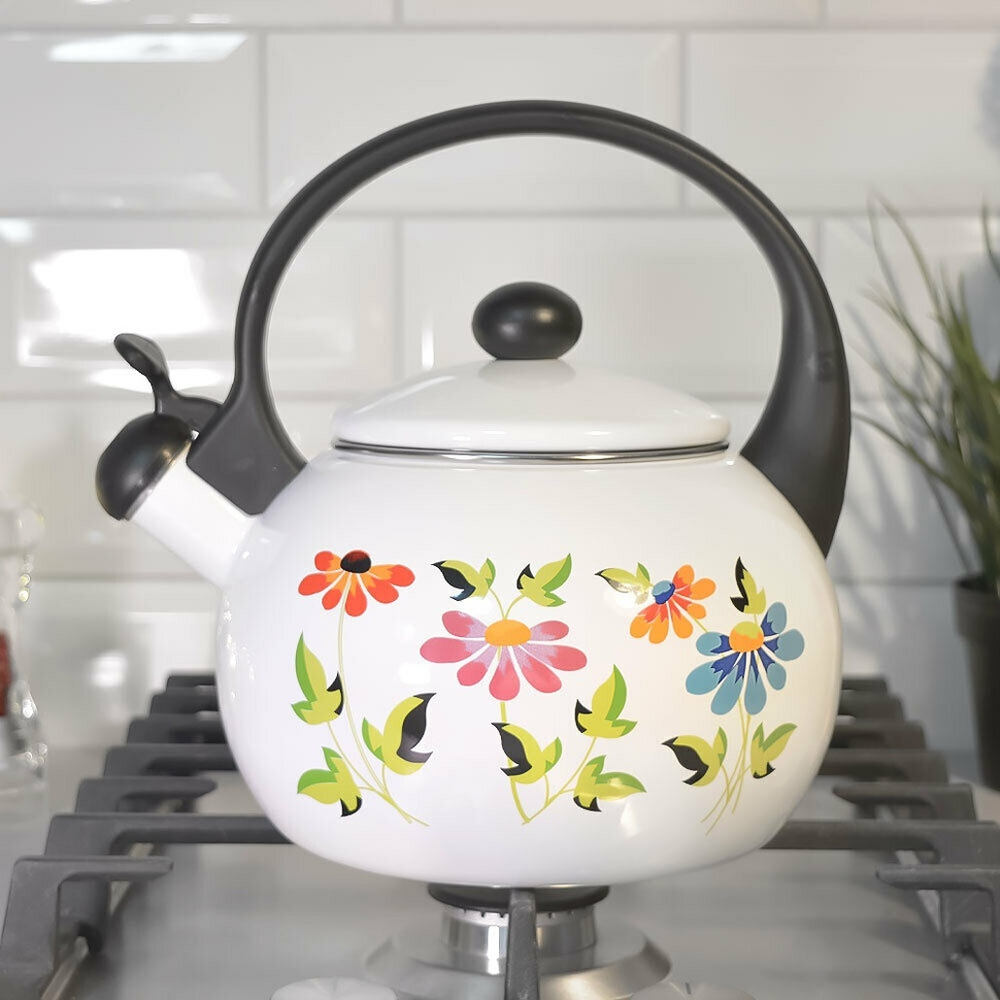 Чайник 2,2л со свистком эмалированный, 1030