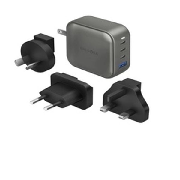 Сетевое зарядное устройство Energea Travelworld 100W, Темно-серый | Gunmetal