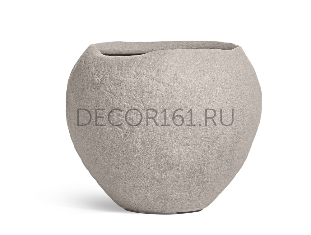 Кашпо TREEZ Effectory Organic Сфера Белый песок д-59 см, в-50 см 41.33-15-23-098-BE-59