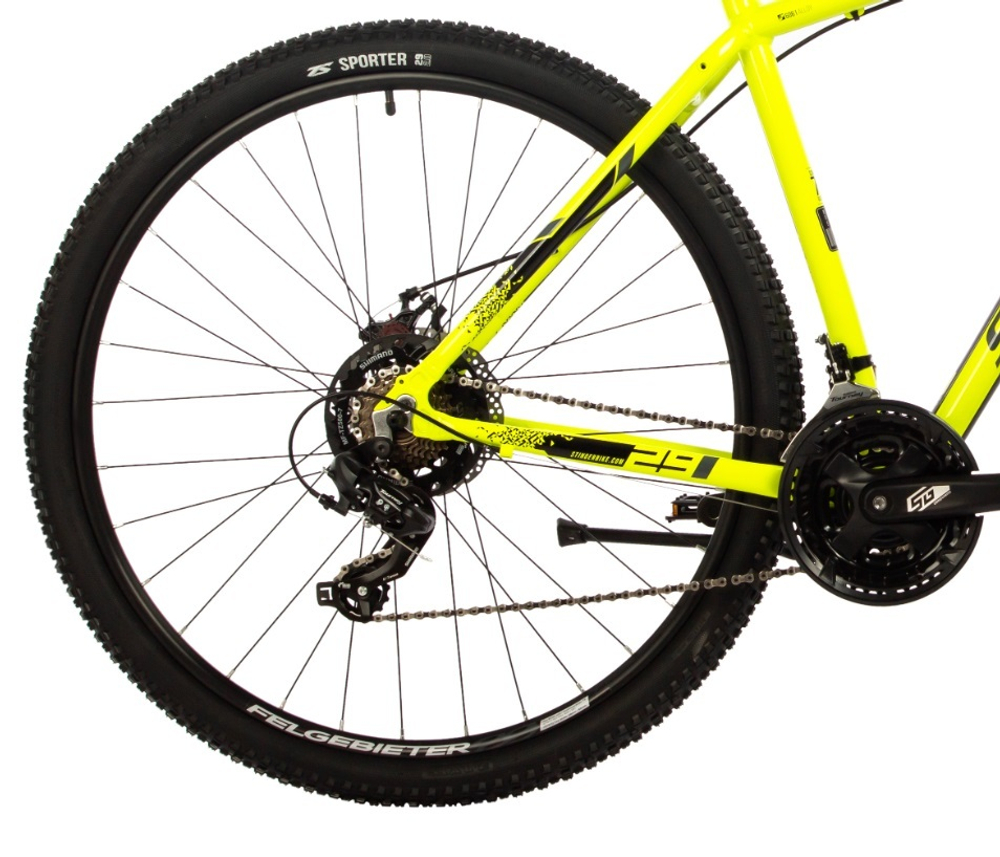 Велосипед STINGER 29" ELEMENT EVO зеленый, алюминий, размер 18"