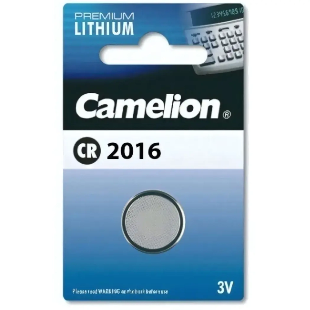 Батарейка литиевая CR 2016 Camelion 1xBL 3V (10)
