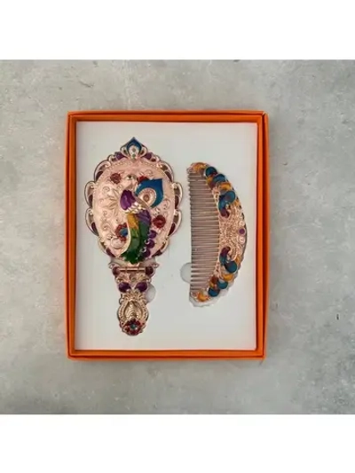 Зеркало с гребнем подарочный набор