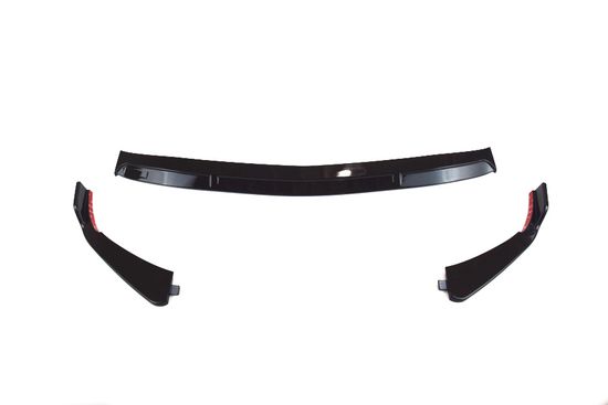 Юбка переднего бампера V.1 глянцево - черный для Mercedes C class W206 2021+