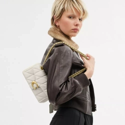 COACH СУМКА ЧЕРЕЗ ПЛЕЧО TABBY 20 С МЯГКОЙ ПОДКЛАДКОЙ, БЕЛЫЙ