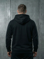 Толстовка с капюшоном и карманом на молнии мужская LEGENDA Urban черная