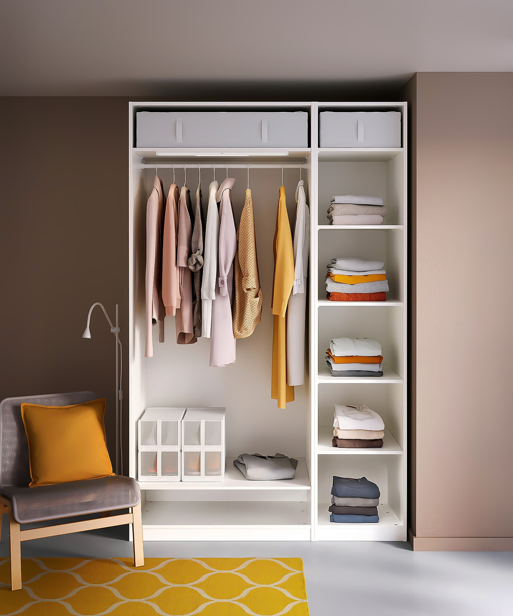Гардероб PAX IKEA 150x58x236 см (белый) 150*58*236 см, Белый   Фиеста